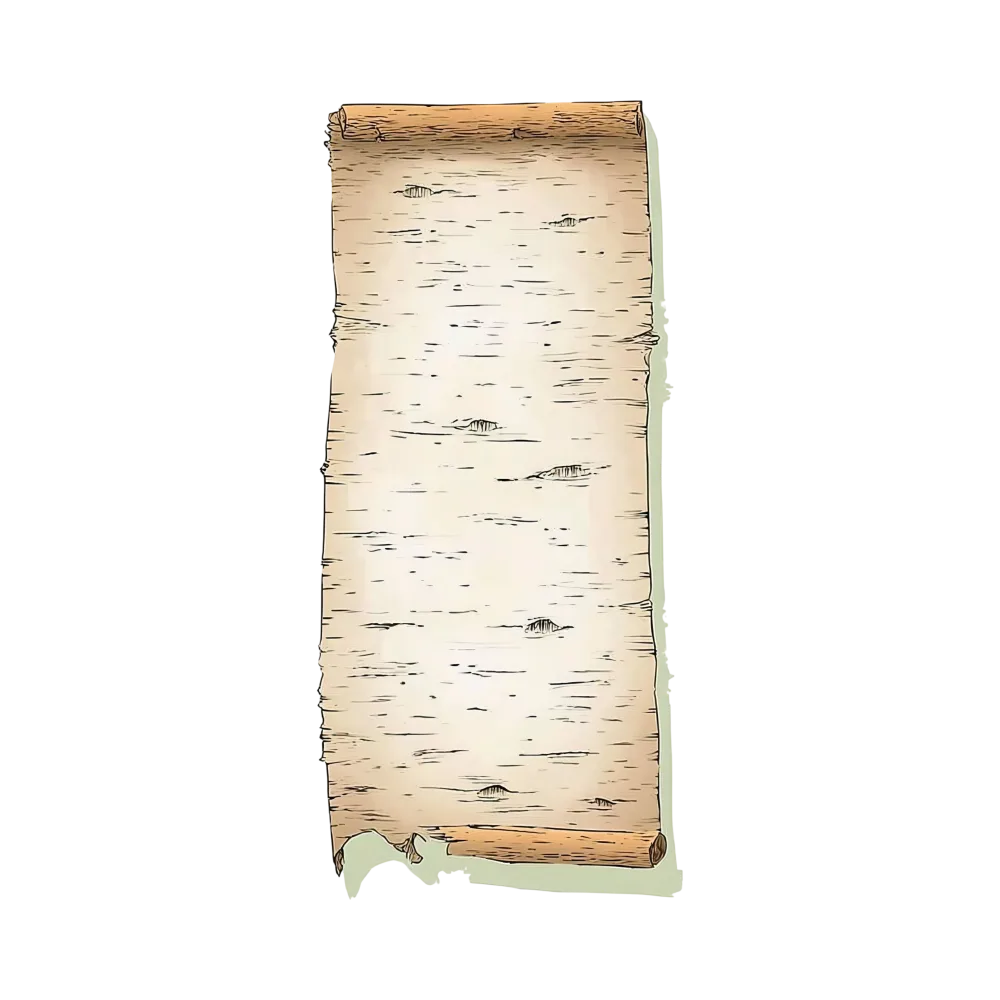 Vintage Old Paper Scroll with Woodland Texture