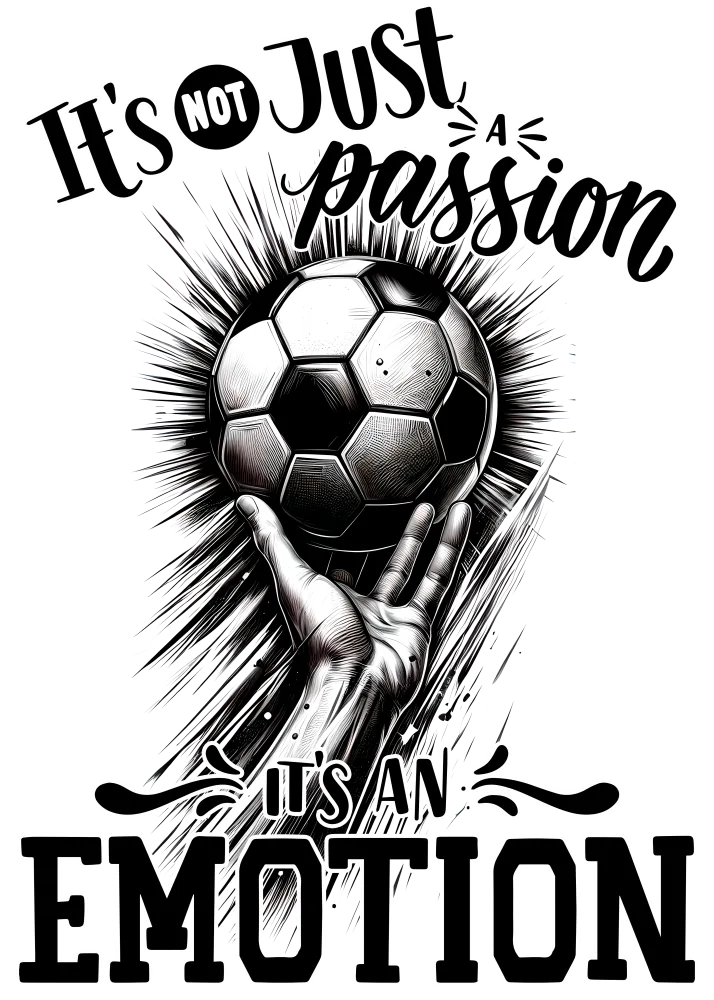 It Is Not Just a Passion, It Is an Emotion Soccer Graphic