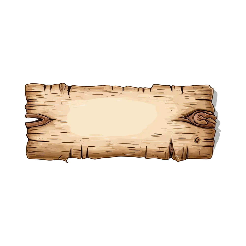 Blank Rustic Wooden Signboard