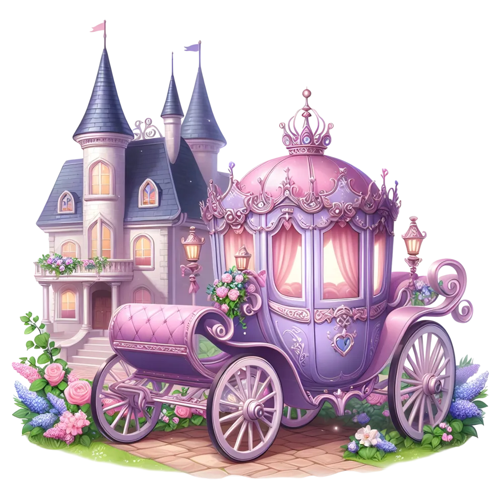 Fairy Tale Princess Carriage and Castle