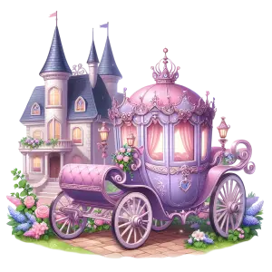 Fairy Tale Princess Carriage and Castle