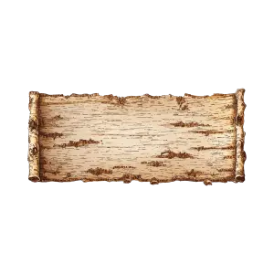 Vintage Wooden Signboard with Rolled Edges