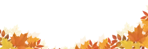Autumn Leaves Border in Warm Fall Colors