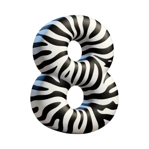 Zebra Pattern Number 8