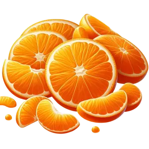 Fresh Orange Slices and Segments
