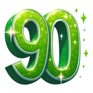 Shiny Green Number 90
