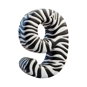 Zebra Pattern Number 9