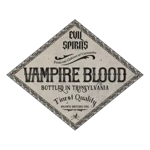 Vintage Vampire Blood Label from Transylvania